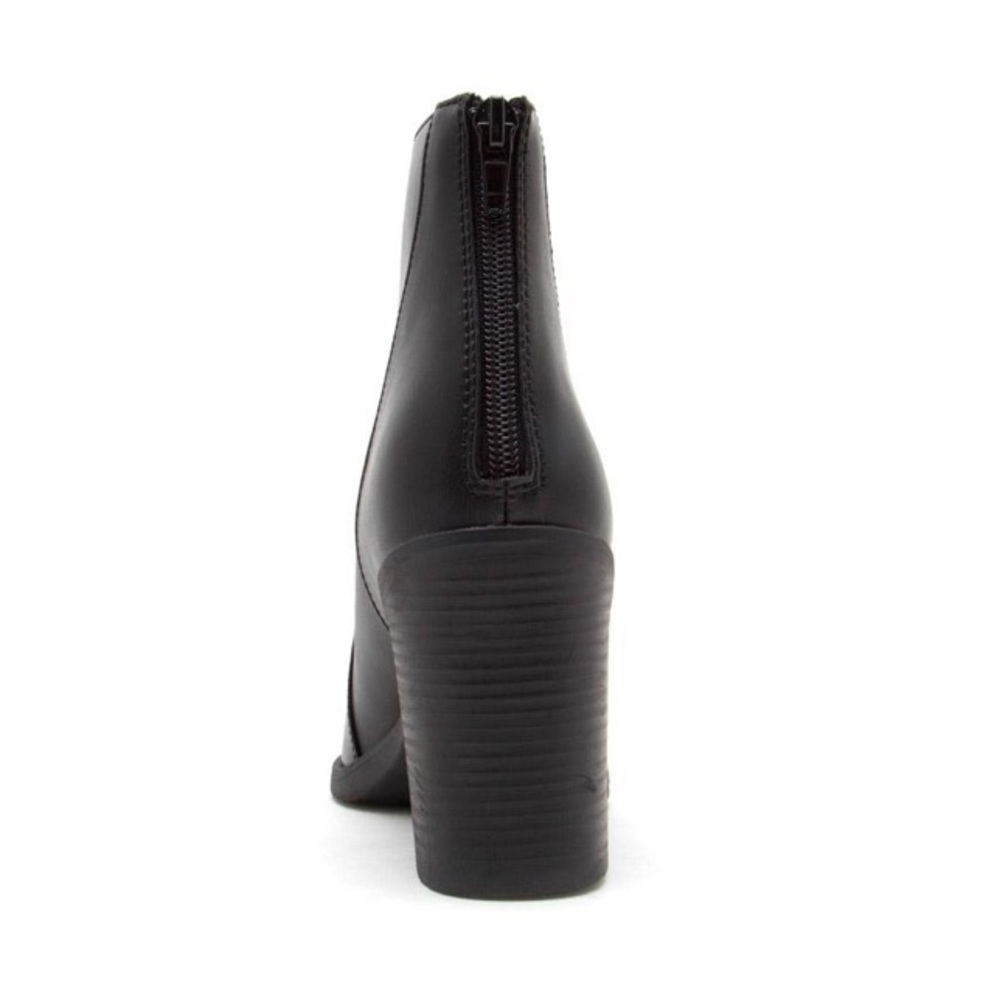 Black Leather Booties - Picture 3 of 6